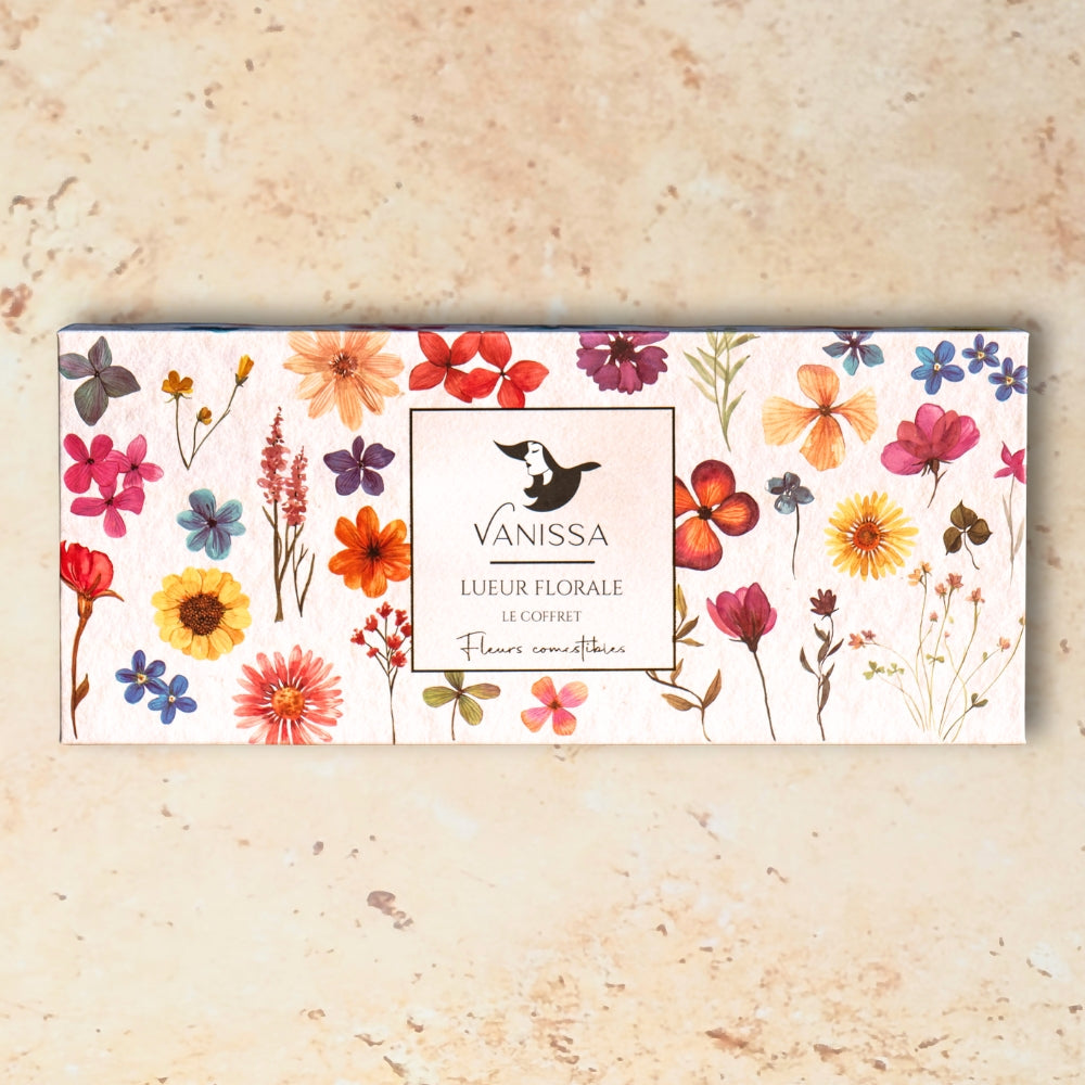 Cofanetto Lueur Florale : Assortimento di petali di fiori commestibili